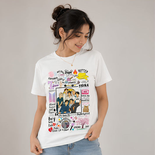 T shirt - Bangtan Scribbles