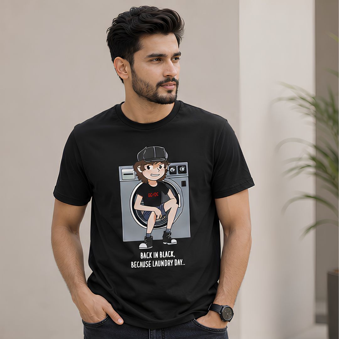 T shirt - Back In Black Meme