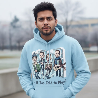 coldplay is it too cold to play hoodie hooded sweatshirt winterwear music band buy online india the banyan tee tbt men women girls boys unisex baby blue