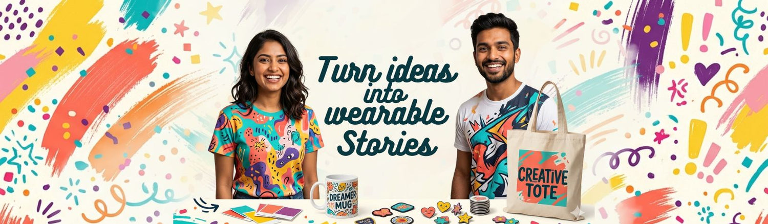 Custom merchandise — design your own tee