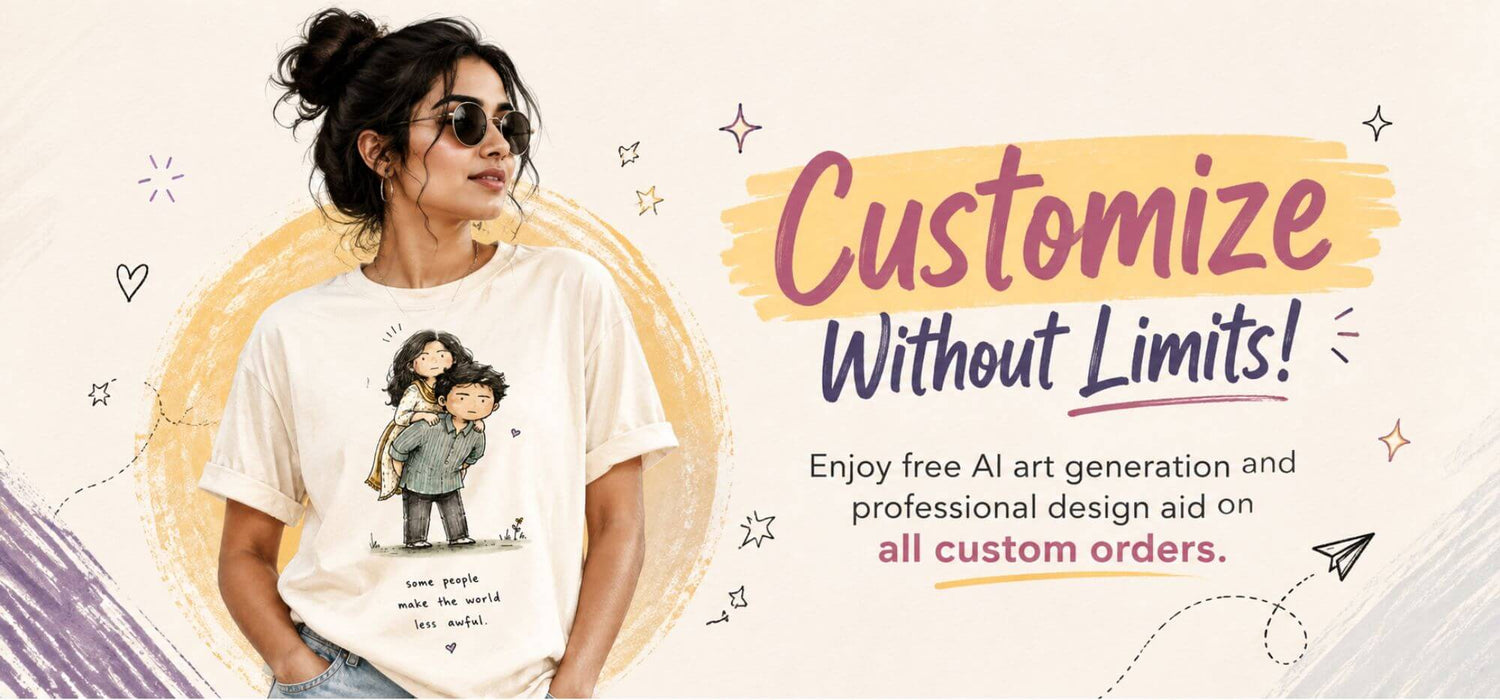 Custom merchandise — design your own tee