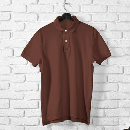 Coffee Brown Polo T shirt