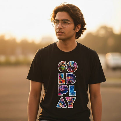 coldplay t shirt graffiti art