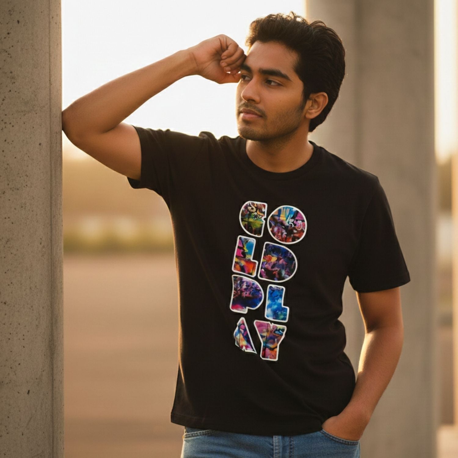 coldplay t shirt graffiti art