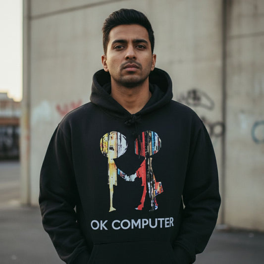 radiohead ok computer hoodie hooded sweatshirt winterwear music band buy online india the banyan tee tbt men women girls boys unisex black