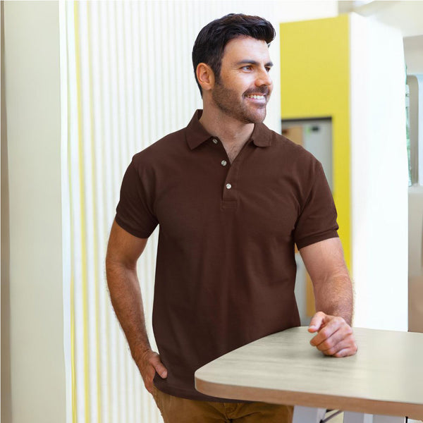 Coffee Brown Polo T shirt Premium Cotton Wardrobe Essential