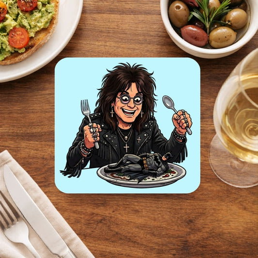 black sabbath bat meal coasters wooden table cups indian music band buy online india the banyan tee tbt men women girls boys unisex  