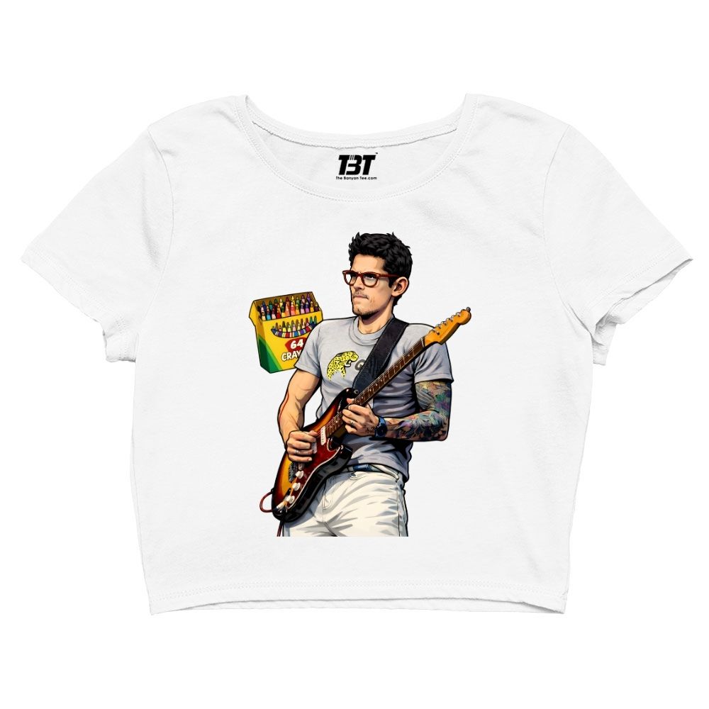 64 crayons John Mayer concrt merch crop top the banyan tee
