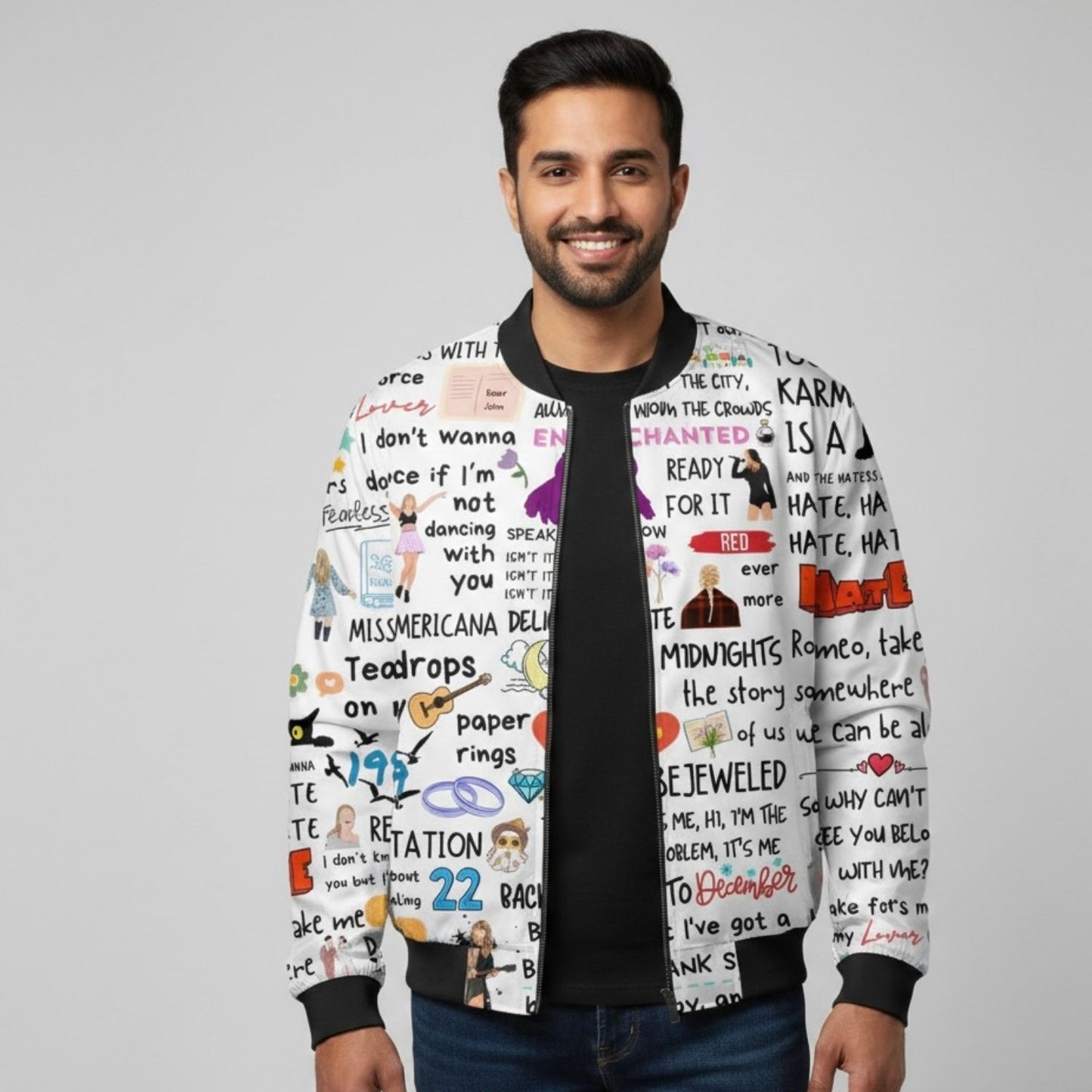 AOP Bomber Jacket - Swiftie Paradise