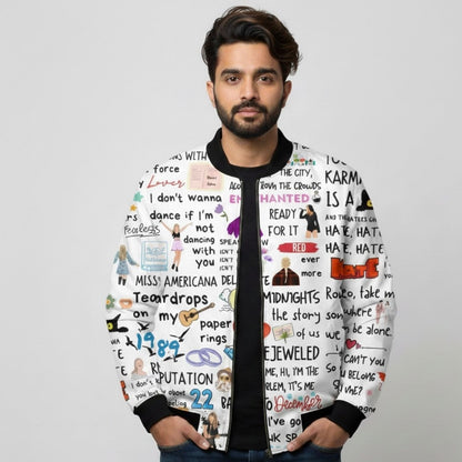 AOP Bomber Jacket - Swiftie Paradise