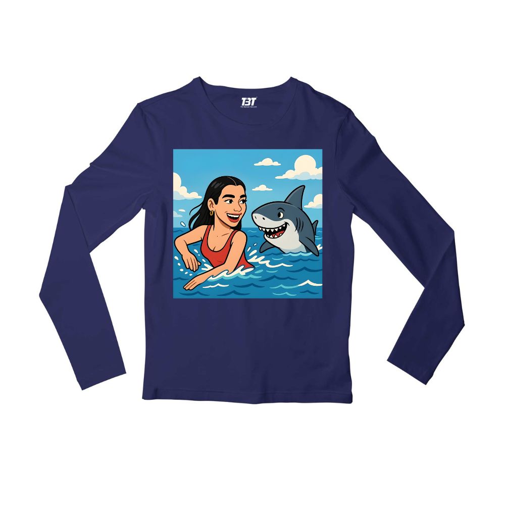 dua lipa optimism under pressure full sleeves long sleeves music band buy online india the banyan tee tbt men women girls boys unisex navy 