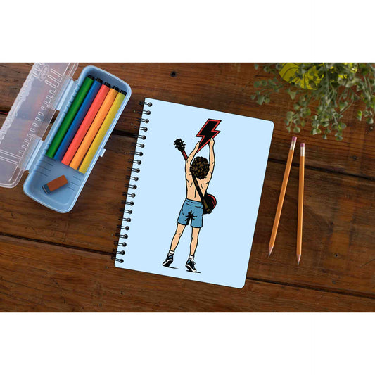 ac/dc angus notebook notepad diary buy online india the banyan tee tbt unruled