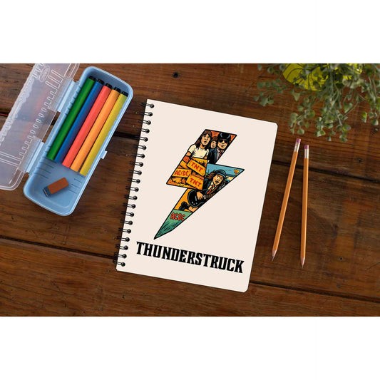 ac/dc thunderstruck notebook notepad diary buy online india the banyan tee tbt unruled
