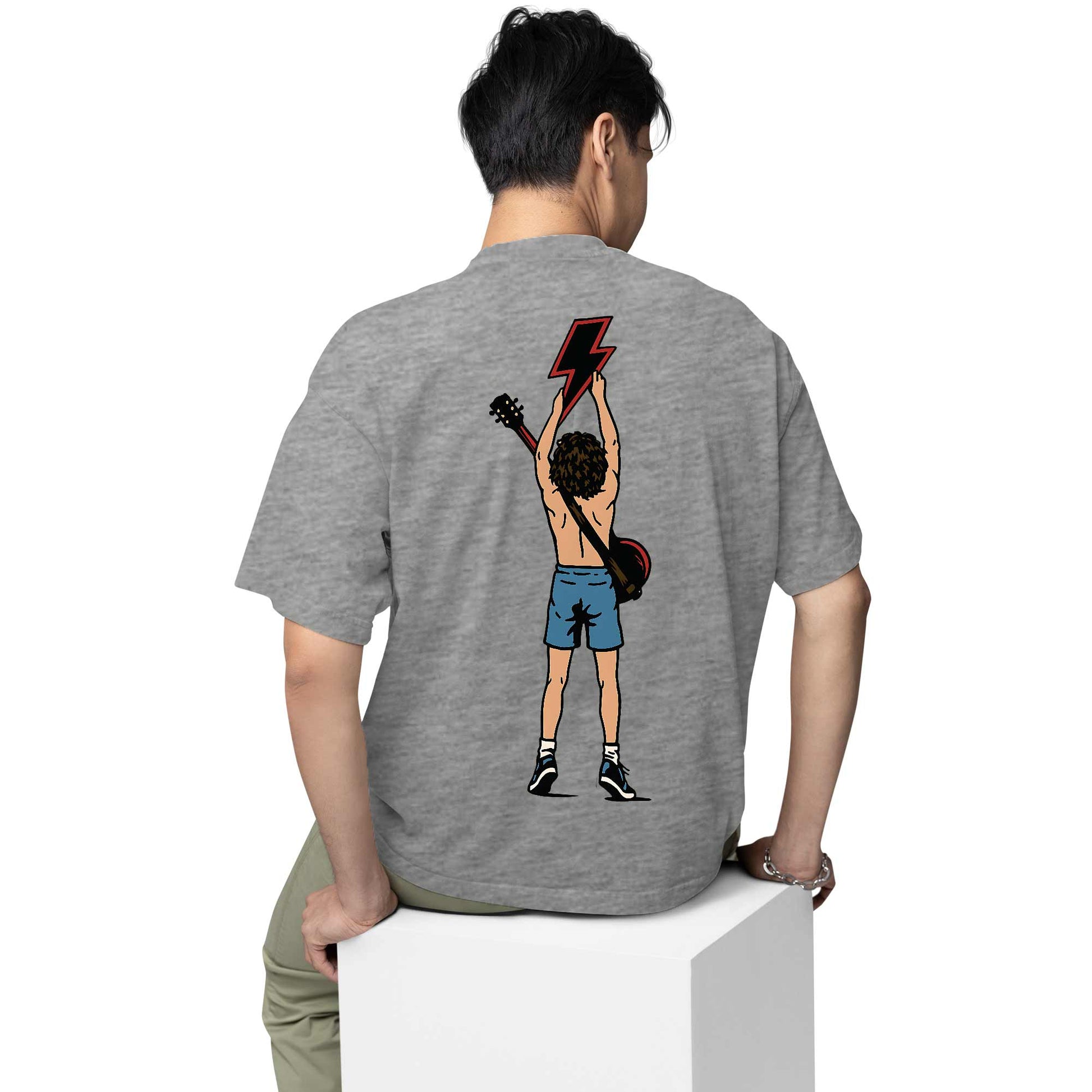 ac/dc oversized t shirt - the high voltage hero angus music t-shirt black buy online india the banyan tee tbt men women girls boys unisex