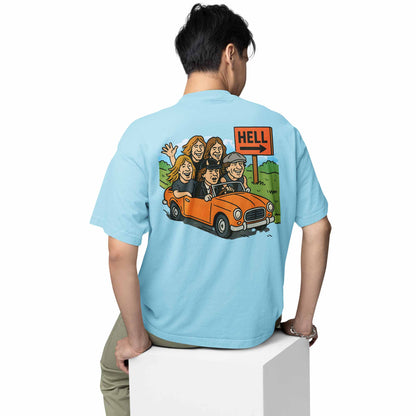 ac/dc oversized t shirt - highway to hell music t-shirt black buy online india the banyan tee tbt men women girls boys unisex