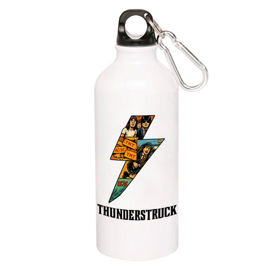 ac/dc thunderstruck sipper steel water bottle flask gym shaker music band buy online india the banyan tee tbt men women girls boys unisex