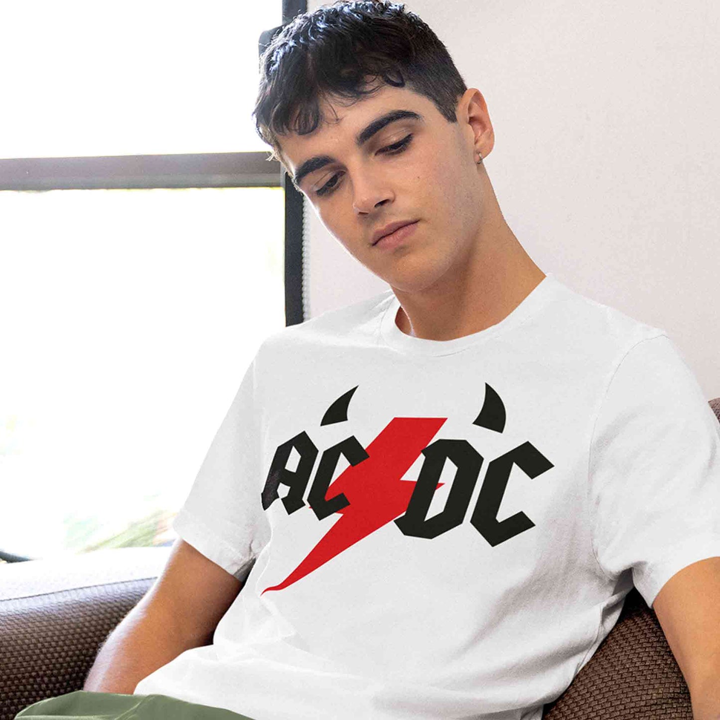 ac/dc rock t-shirt music band buy online india the banyan tee tbt men women girls boys unisex white