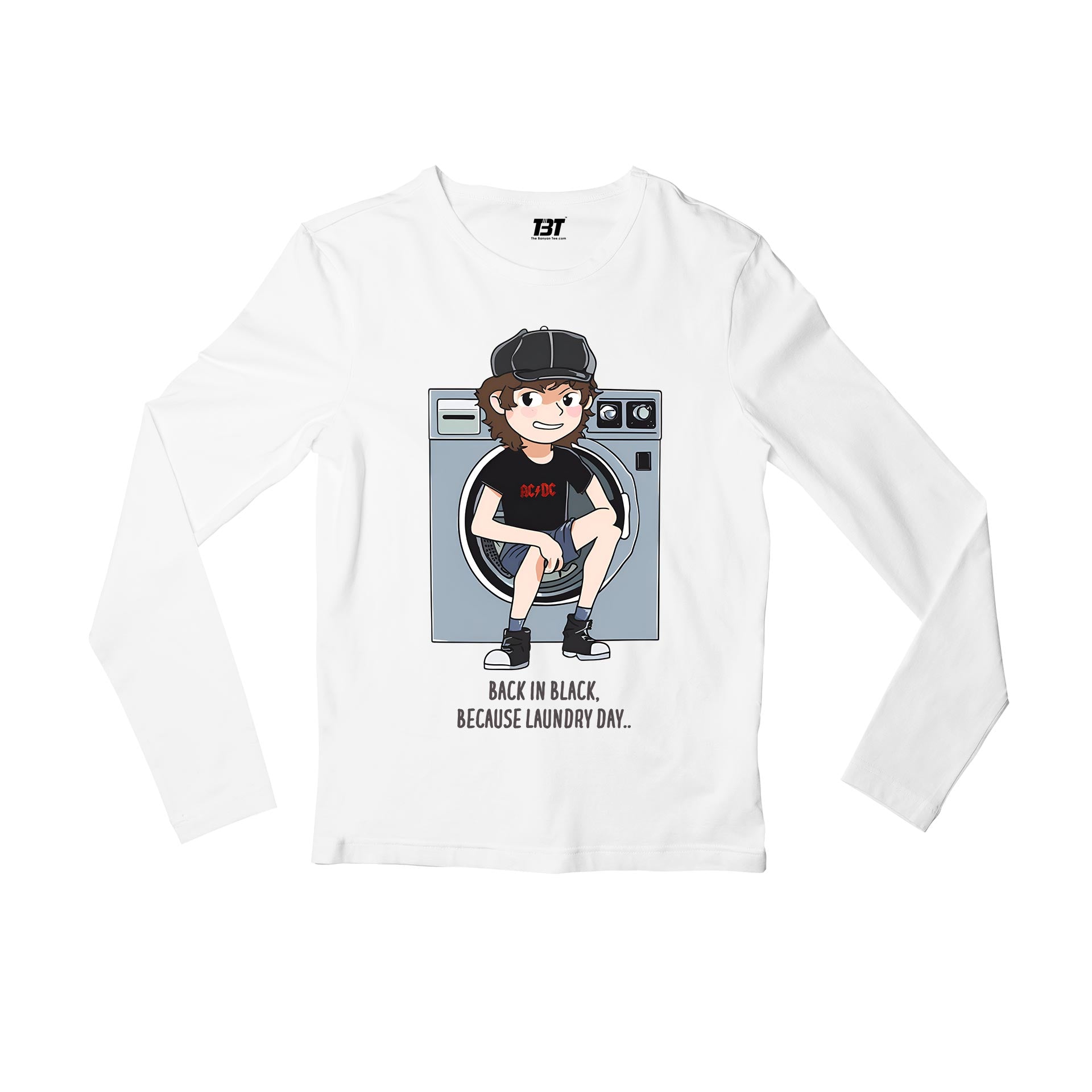 Buy AC/DC Full Sleeves T shirt - Back In Black Meme at Rs. 50 OFF 🤑 ...