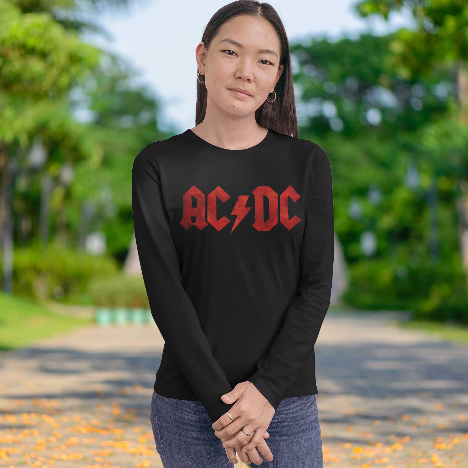 ac/dc rock full sleeves long sleeves music band buy online india the banyan tee tbt men women girls boys unisex black