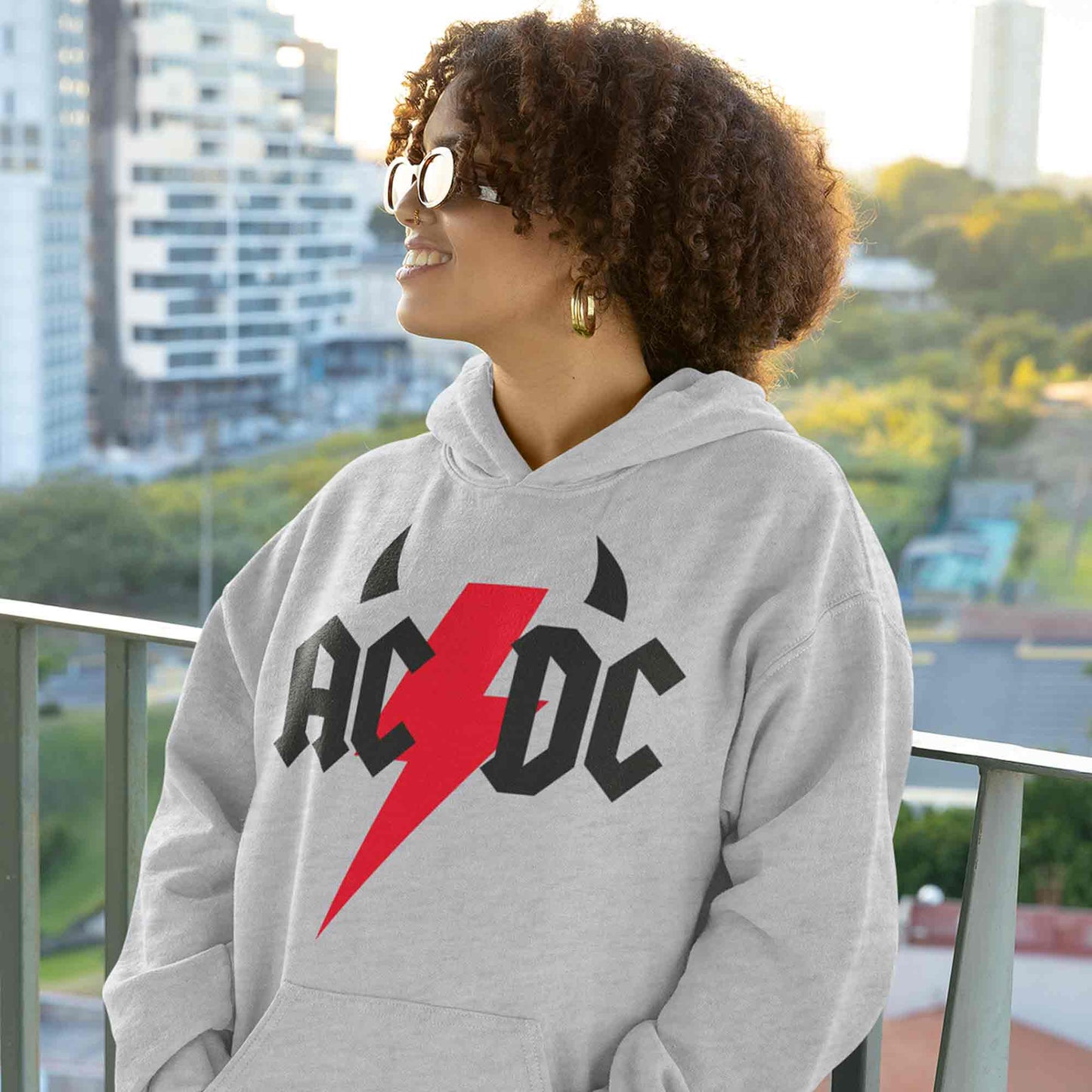 ac/dc rock hoodie hooded sweatshirt winterwear music band buy online india the banyan tee tbt men women girls boys unisex gray