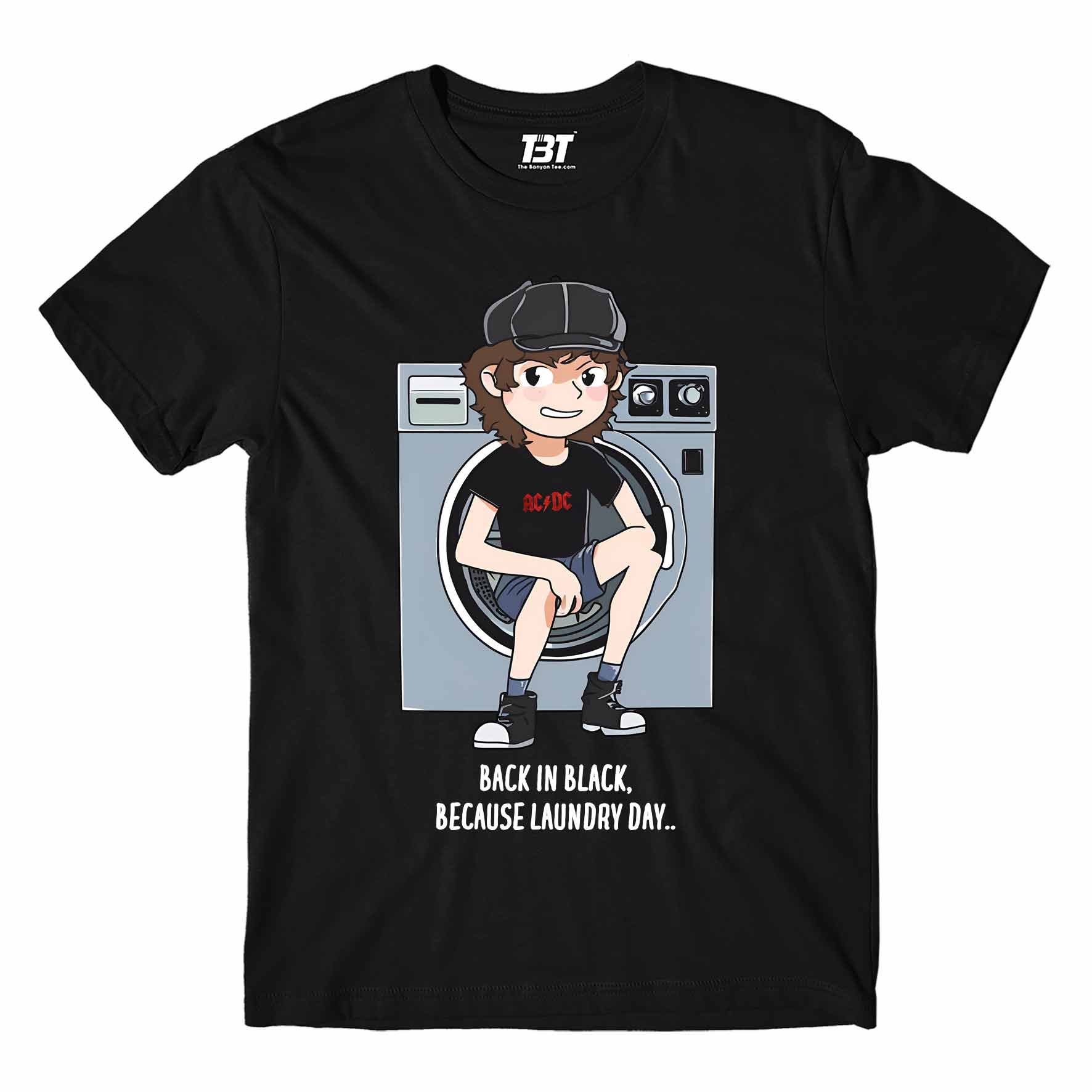 AC/DC T shirt - Back In Black Meme 100% Cotton | Soft & Comfy – The ...