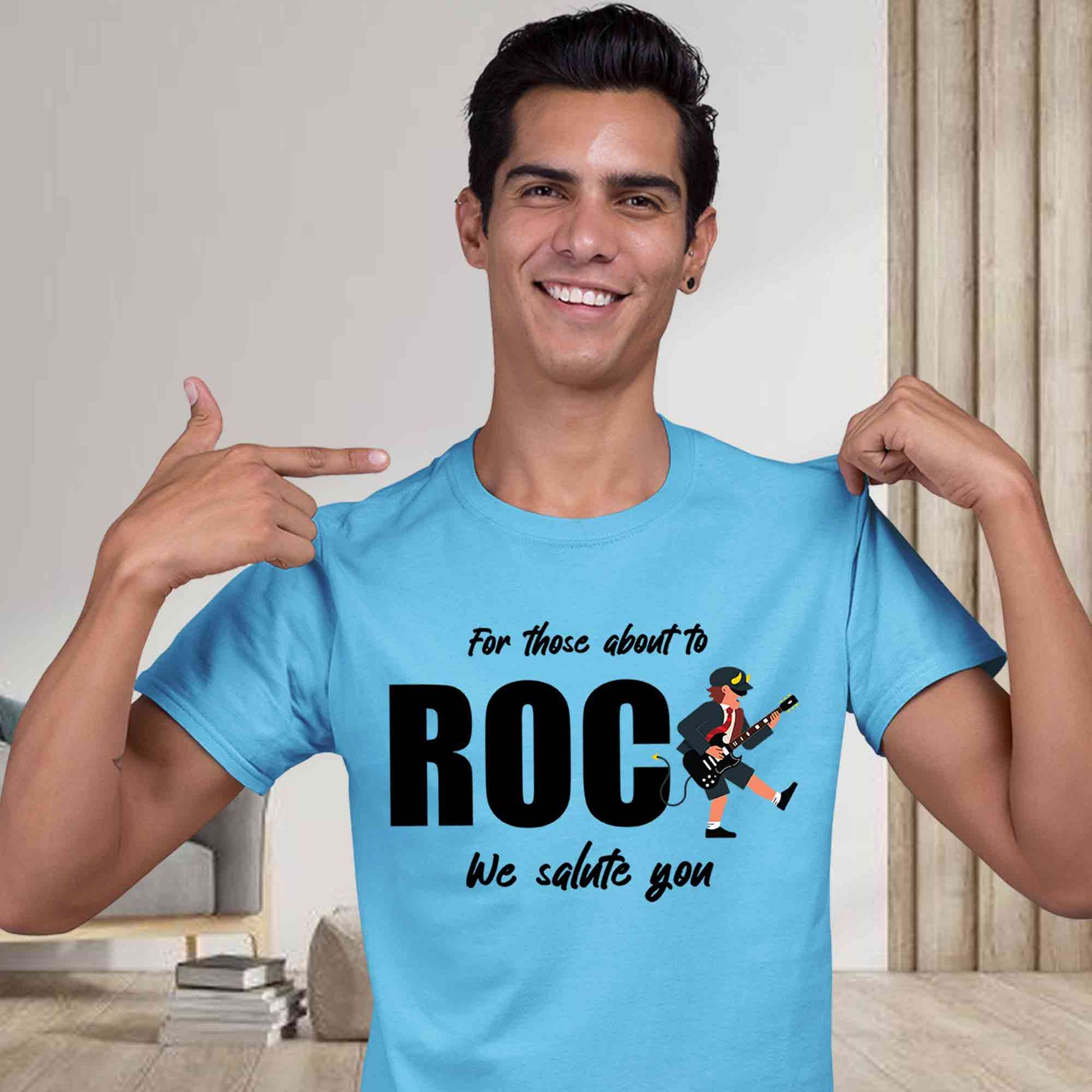 ac/dc for those about to rock t-shirt music band buy online india the banyan tee tbt men women girls boys unisex Sky Blue