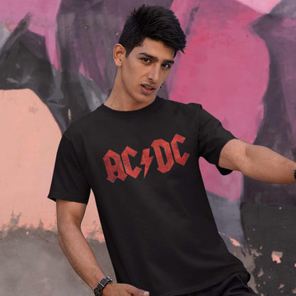 ac/dc rock t-shirt music band buy online india the banyan tee tbt men women girls boys unisex black