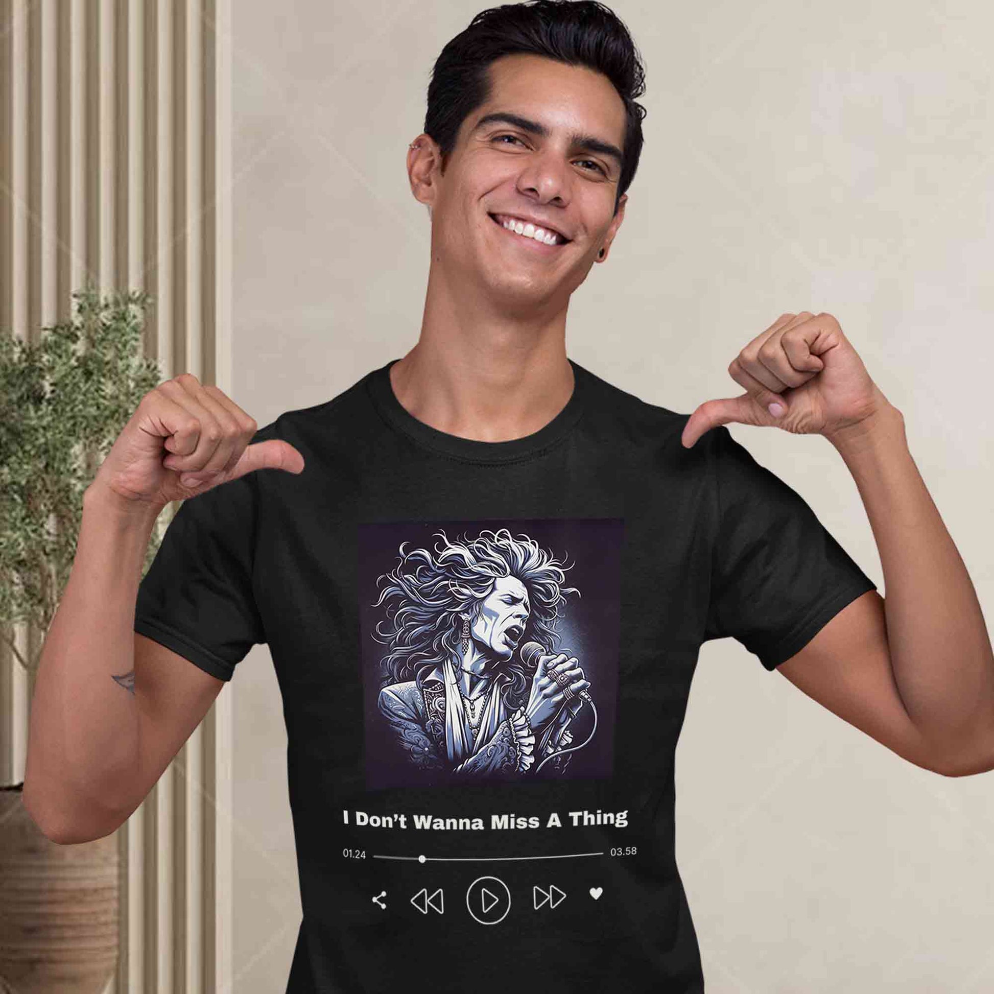 aerosmith don't wanna miss a thing t-shirt music band buy online india the banyan tee tbt men women girls boys unisex black