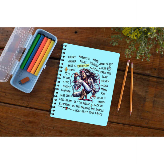 aerosmith song story notebook notepad diary buy online india the banyan tee tbt unruled