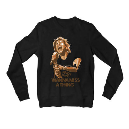 aerosmith don't wanna miss a thing sweatshirt upper winterwear music band buy online india the banyan tee tbt men women girls boys unisex black