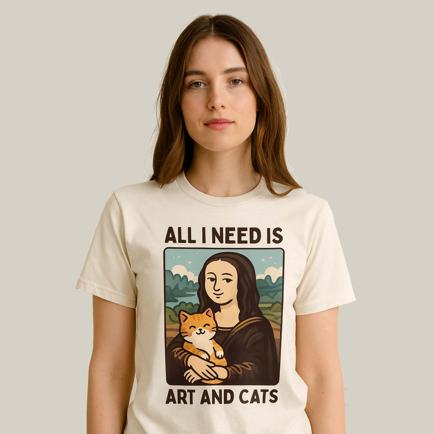 graphic all i need is art and cats t-shirt printed graphic stylish buy online india the banyan tee tbt men women girls boys unisex off white 
