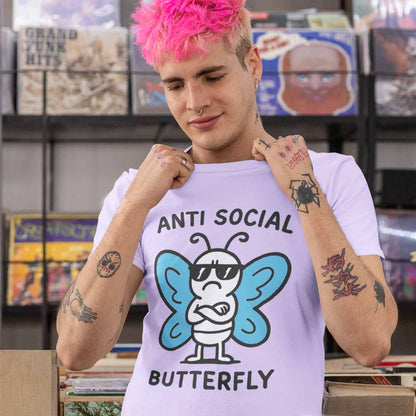 T shirt - Anti Social Butterfly