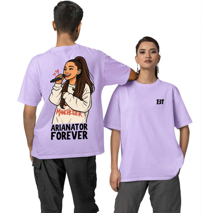 ariana grande oversized t shirt - arianator forever music t-shirt lavender buy online india the banyan tee tbt men women girls boys unisex