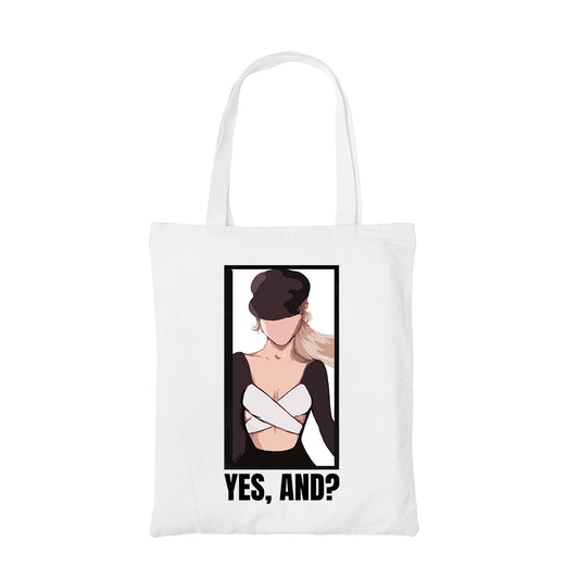 ariana grande yes and tote bag cotton printed music band buy online india the banyan tee tbt men women girls boys unisex