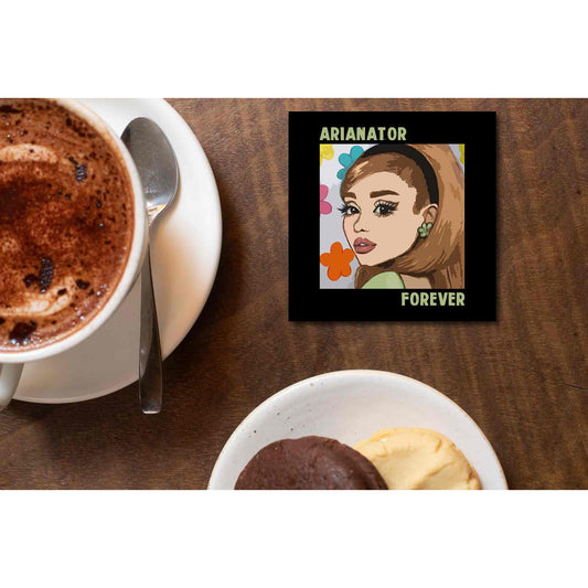 ariana grande arianator forever coasters wooden table cups indian music band buy online india the banyan tee tbt men women girls boys unisex  