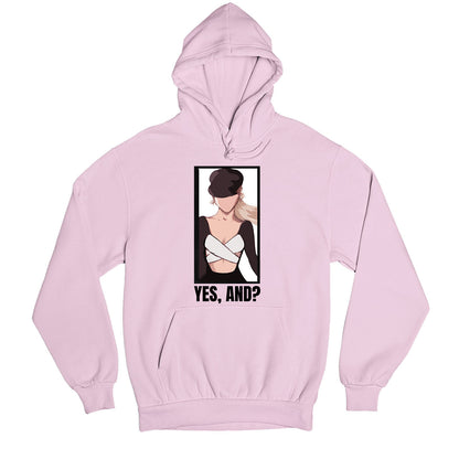 ariana grande yes and hoodie hooded sweatshirt winterwear music band buy online india the banyan tee tbt men women girls boys unisex baby pink 