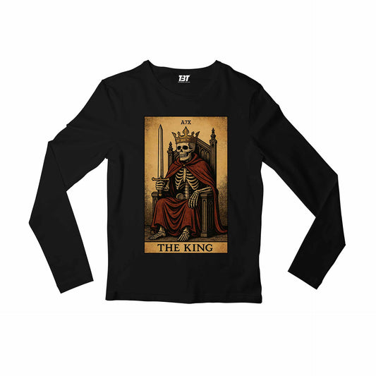 avenged sevenfold the king full sleeves long sleeves music band buy online india the banyan tee tbt men women girls boys unisex black