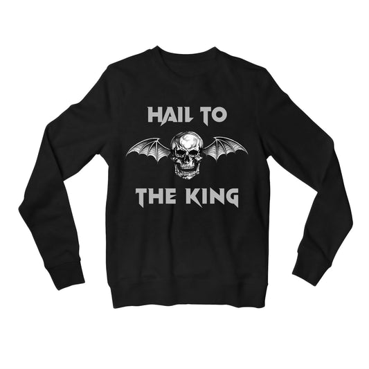 avenged sevenfold hail to the king sweatshirt upper winterwear music band buy online india the banyan tee tbt men women girls boys unisex black