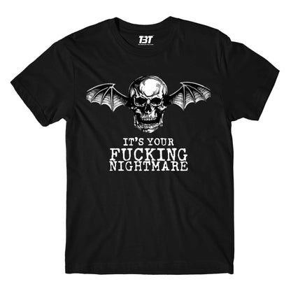 avenged sevenfold nightmare t-shirt music band buy online india the banyan tee tbt men women girls boys unisex black