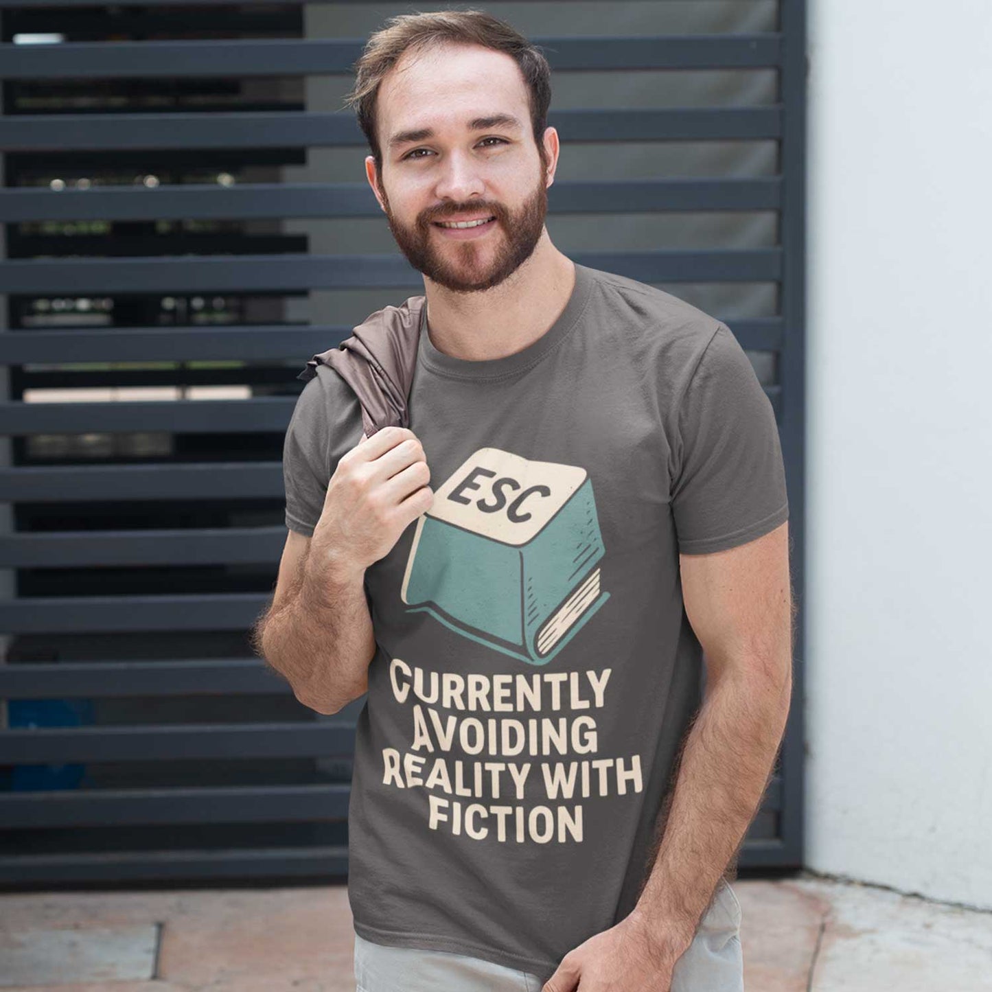 T shirt - Avoiding Reality With Fiction