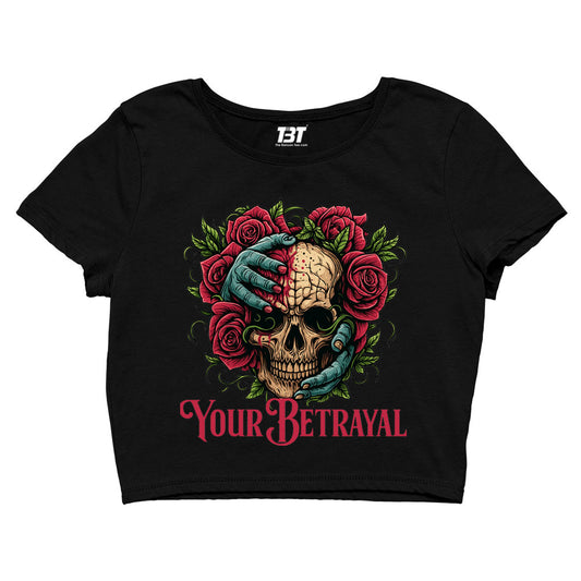 bullet for my valentine your betrayal crop top music band buy online india the banyan tee tbt men women girls boys unisex black
