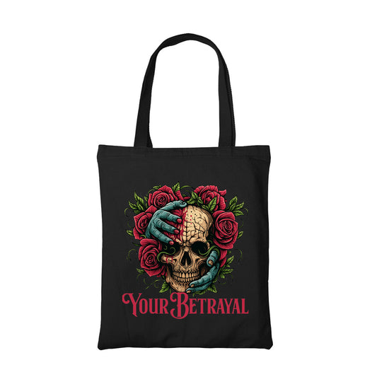 bullet for my valentine your betrayal tote bag cotton printed music band buy online india the banyan tee tbt men women girls boys unisex  