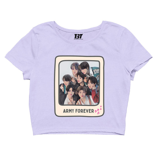 bts army forever crop top music band buy online india the banyan tee tbt men women girls boys unisex xs 
