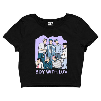 bts boy with luv crop top music band buy online india the banyan tee tbt men women girls boys unisex xs