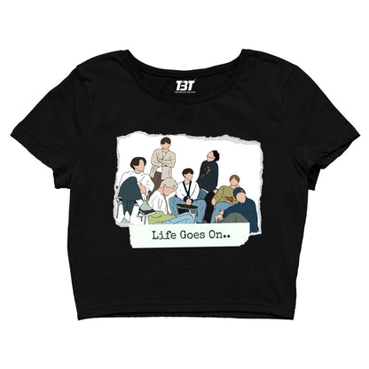 bts life goes on crop top music band buy online india the banyan tee tbt men women girls boys unisex xs