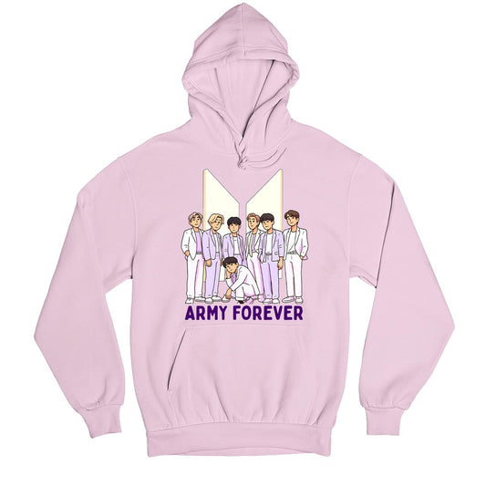 bts army forever hoodie hooded sweatshirt winterwear music band buy online india the banyan tee tbt men women girls boys unisex baby pink