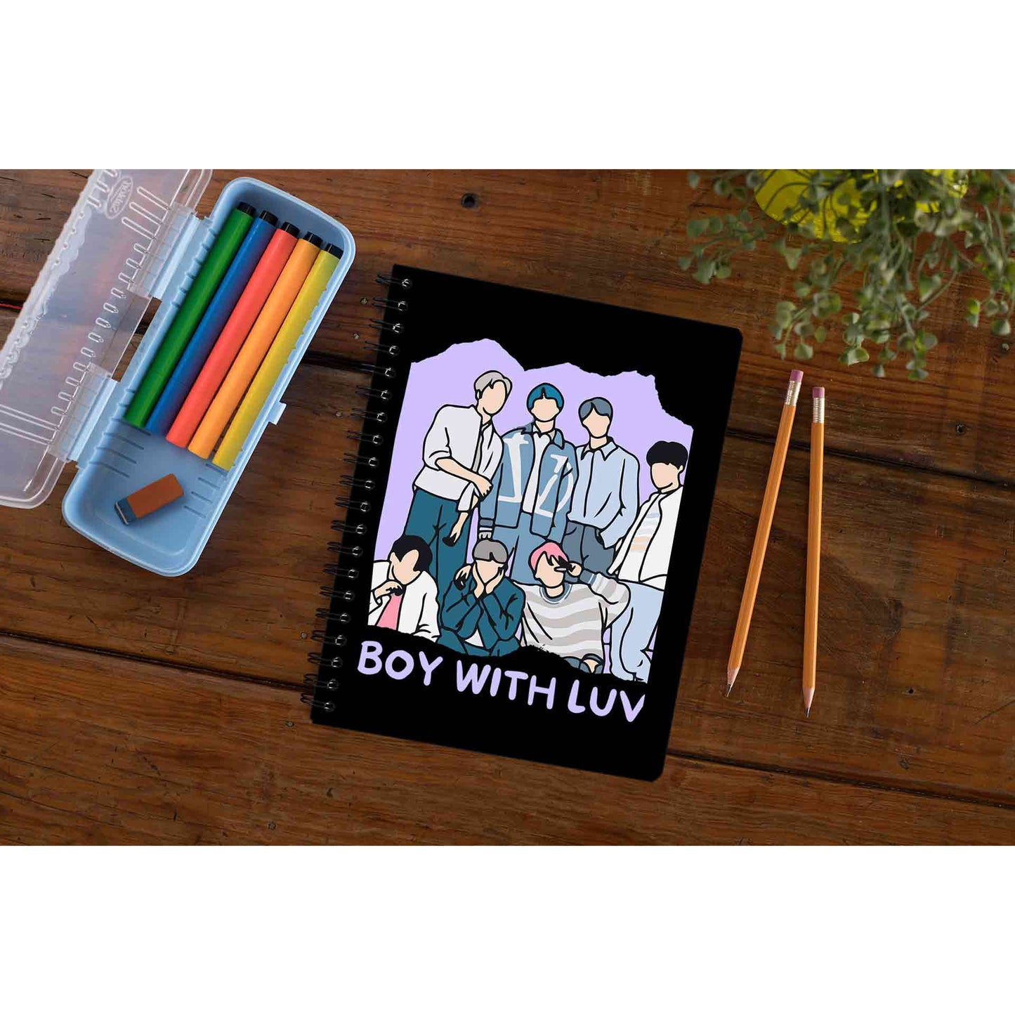 bts boy with luv notebook notepad diary buy online india the banyan tee tbt unruled 