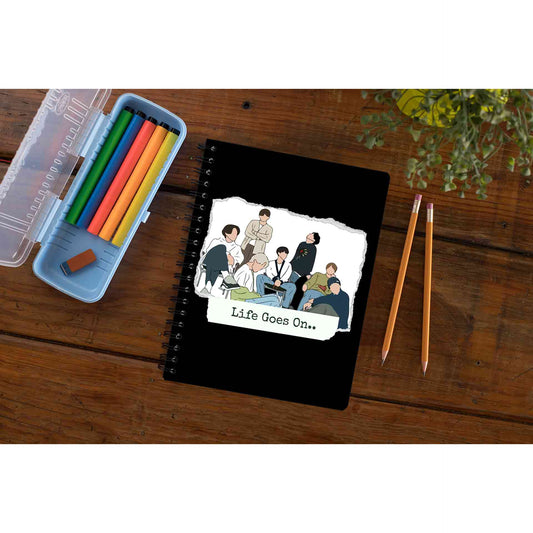 bts life goes on notebook notepad diary buy online india the banyan tee tbt unruled 
