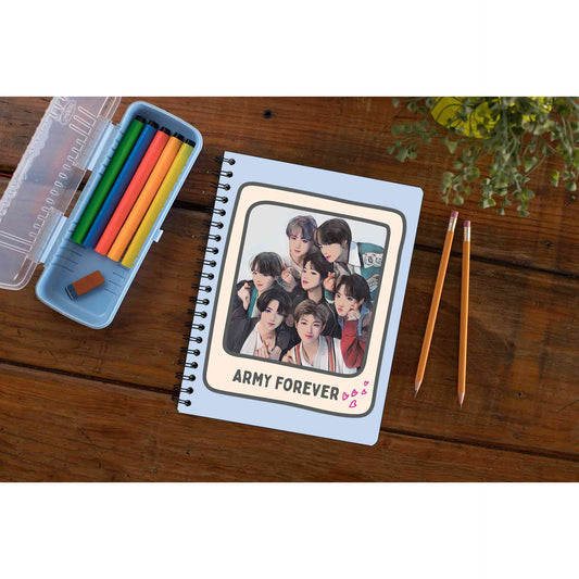 bts army forever notebook notepad diary buy online india the banyan tee tbt unruled 