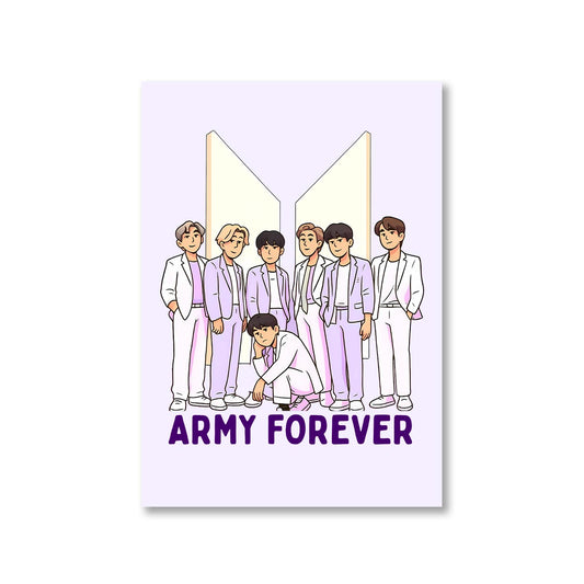 bts army forever poster wall art buy online india the banyan tee tbt a4